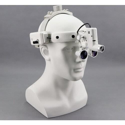 High Quality Wireless 5WLED Medical Headlamp Surgical Headlight Illuminator+2.5/3.5X Binocular Magnifier Dental Loupes