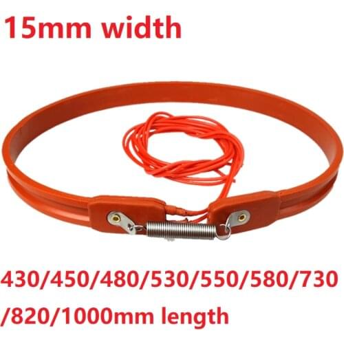 220V 15*1000mm Air Conditioner Compressor Crankcase Heater Silicon Rubber Pipe Heater Silicon Heater Strip