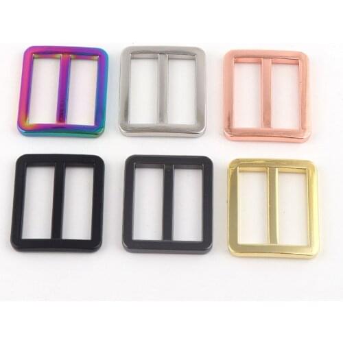 25mm rainbow Adjuster Buckle Slide Buckles,Metal Purse backpack Buckle,Belt Buckle Handbag webbing hardware,Bag clasp Luggage st
