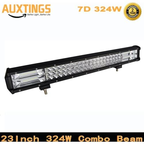 23inch 324W 3-Row Led Work Light Bar Car Combo Beam Fog Lamp for Offroad Trucks ATV SUV 4x4 4WD Led Bar 12V 24V