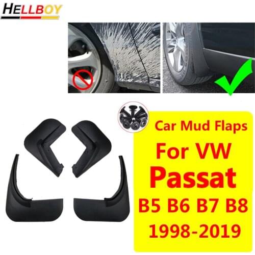 4PCS Car Mud Flaps For Volkswagen VW Passat b6 b5 b7 b8 Front Rear Mudguards Fender Splash Guard Auto Accessories 1998-2019