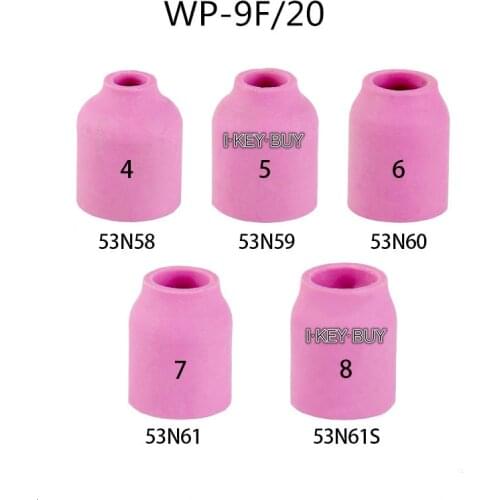 Argon Arc Welding Torch Accessories WP-9F/20 Porcelain Ceramic Nozzle With Filter Screen Nozzles Protective Cover