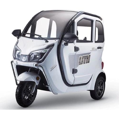 60V Enclosed Electric Tricycle for Adults 3 Seats Family Vehicle Mobility Scooter Mini Car Transport Vehicle Tuk Tuk Cart