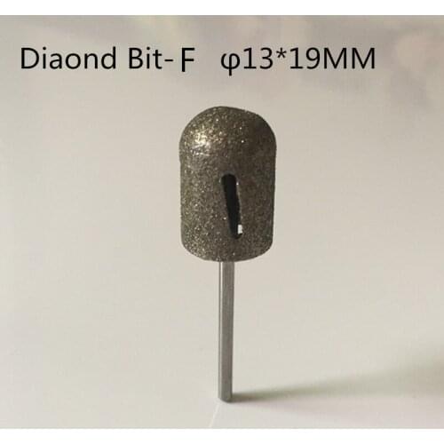 Hot Sell High quality 13*19mm nail tools Fine Diamond nail drill bit polishing cap used for the treatment of calluses
