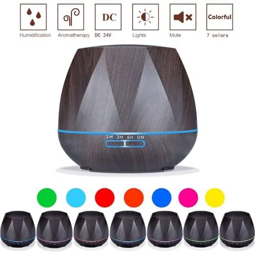 Cool Mist Humidifier 550ml Ultrasonic Aroma Essential Oil Diffuser for Office Home Bedroom Living Room Study Yoga Spa