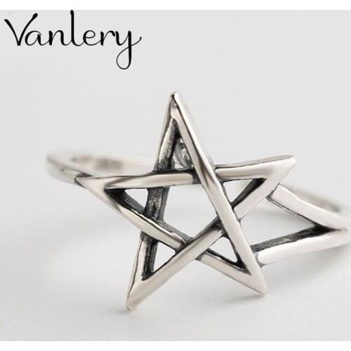 Romantic Trendy Charm Star Rings For Women Men Boho Knuckle Party Rings Punk Cocktail Jewelry Girls Gift