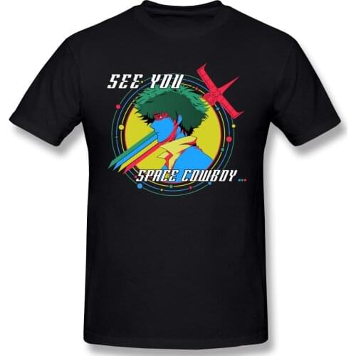 Cowboy Bebop Spike T Shirt Camisetas Plus Size Cotton Short Sleeve T-shirt