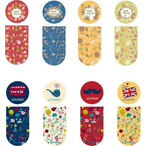 British Style Magnetic Bookmark Luminous Cute Cartoon Animals Daily Magnet Book Mark Children Gift Bookmarks for Books