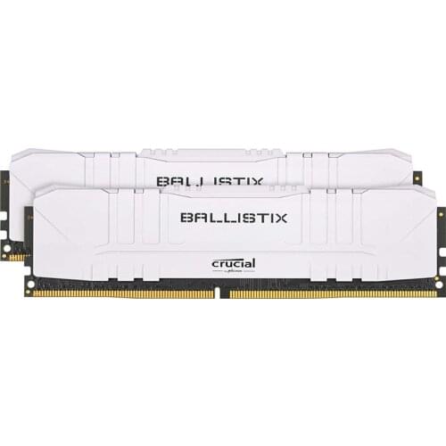 Crucial Ballistix Platinum win white DDR4 3000 3200 3600MHz desktop game XMP 2.0 automatic overclocking support