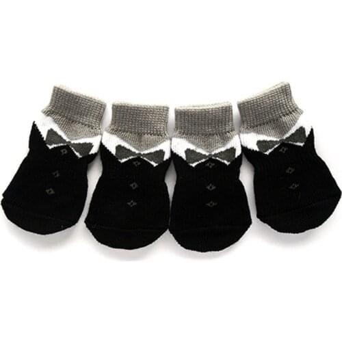 Dog Shose Autumn Winter Outdoor Waterproof Coffee Color Dog Socks Anti Slip Dog Boots for Dogs