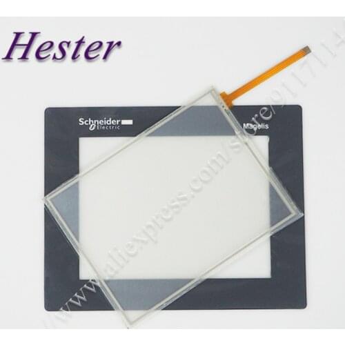 HMISTU855 Touch Screen Panel for Schneider HMISTU855 Touchscreen Glass Digitizer with Front Overlay Protective Film