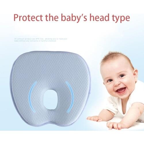 Newborn pillow Baby anti migraine correction breathable cotton childrens pillow slow rebound memory baby flat head pillow