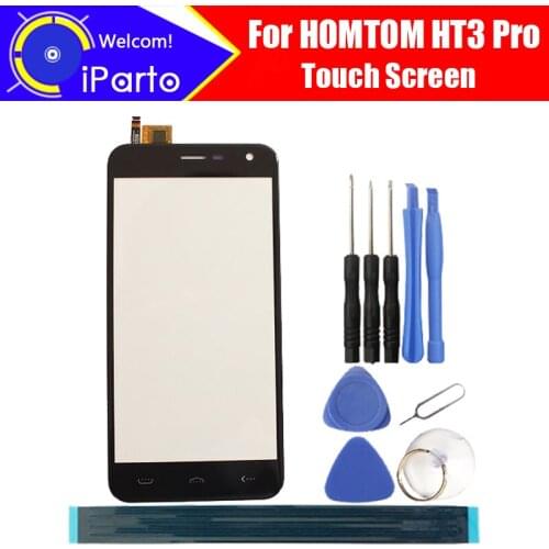 5.0 inch HOMTOM HT3 Pro Touch Glass Panel 100% Guarantee Original Glass Panel Touch Screen Replacement For HT3 Pro, 2 touch