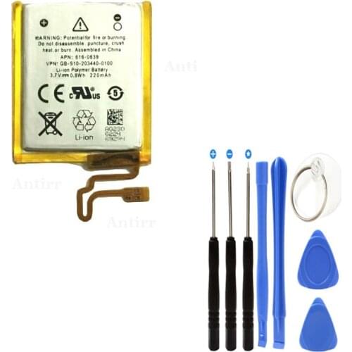 Replacement Battery For ipod Nano7 7G 7th Generation MP3 Li-Polymer Rechargeable Nano 7 616-0639 Batteries