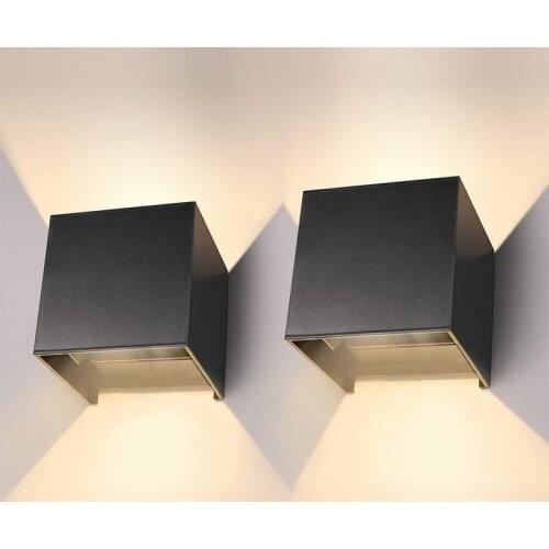 LED Waterproof Wall Lamp 10W Wall Sconces Adjustable Wall Mounted Lamp Aluminum Indoor Outdoor LED Garden Porch Light Sconce