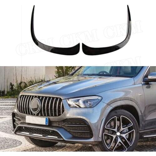 Carbon fiber/ABS Front Bumper FogLamp anards Splitters For Mercedes Benz GLE Class W167 GLE350 GLE450 GLE53 AMG Sport SUV 2020