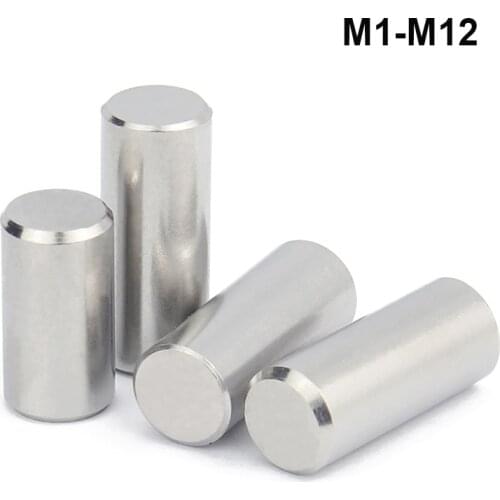 M1 M1.5 M2 M2.5 M3 M4 M5 M6 M8 M10 M12 304 Stainless Steel Cylindrical Pin Locating Dowel