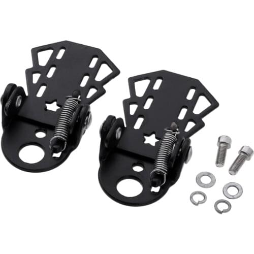 1 Pair Universal Bicycle Rear Seat Pedal Steel Folding Mountain Bike Cycling Riding Footpegs