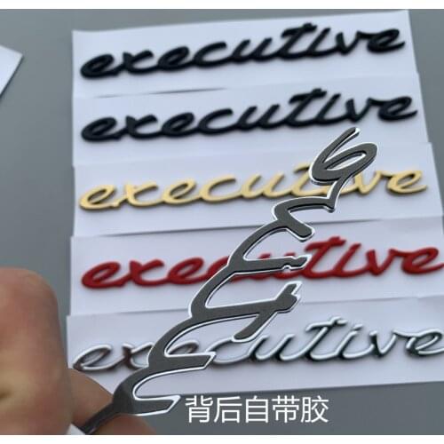 1pcs/lotxLeaf board Car Emblems C-pillar Executive Badges Executive Edition Extended Edition Special Label Emblem Sticker Logo