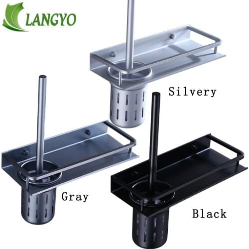 3 Colors Toilet Cleaning Brush Set Punching-Free Wall-Mounted Brush Set With All-in-one Seamless Mounting Toilet Brush Holder