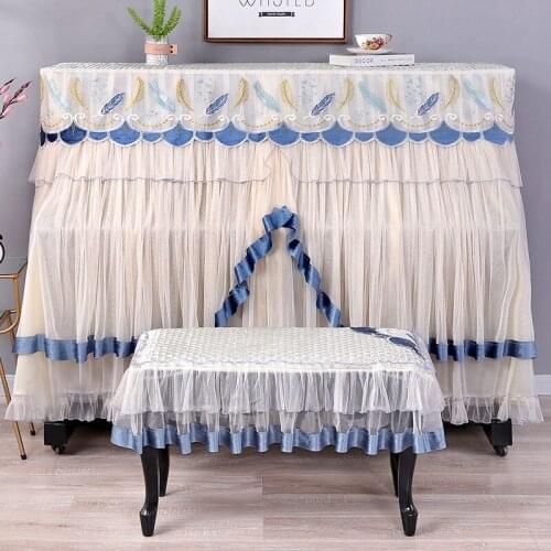 Free Shipping European Modern Romantic Piano Tulle Dust-Proof FullCover Home Dec Embroidered Lace Manufacturers Direct Supply