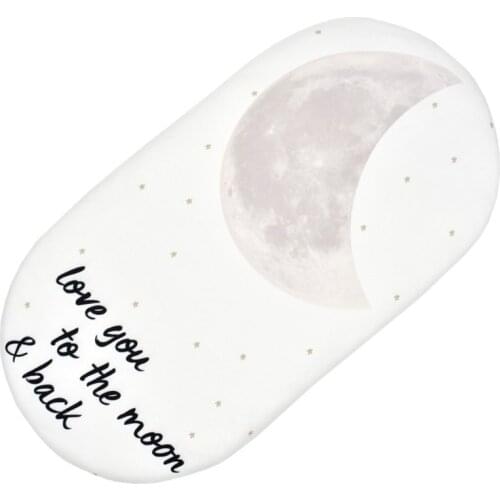 Baby Moses Basket Sheet Printing Mini Cradle Bedding Protector Crib Pad Cover