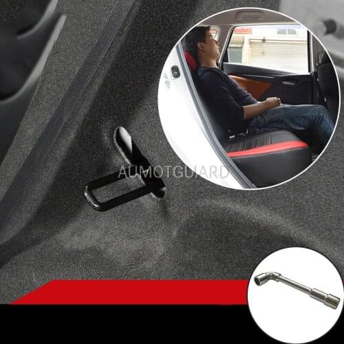 For Honda FIT JAZZ 2014 2015 2016 2017-2020 Stainless Steel Rear Seat Buckle Even Seat Bracket Adjustment GK5 Car Accessories
