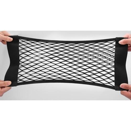 Belt elastic net pocket storage net Storage net car seat back double storage magic