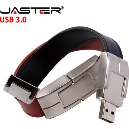 JASTER usb3.0 new style Brown Black Leather Model 4GB 8GB 16GB 32GB 64GB memory flash stick pen drive a good gift free shipping