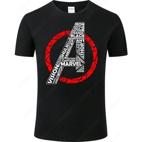 Men Women T Shirt Summer Cotton The Avengers Tee Casual Short Sleeved T-shirt Streetwear Tshirt Cool Tops Brand Clothing J91