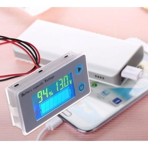 JS-C33 10-100V Universal Battery Capacity Voltmeter Tester LCD Car Lead-acid Indicator Digital Voltmeter Voltage Tester Monitor