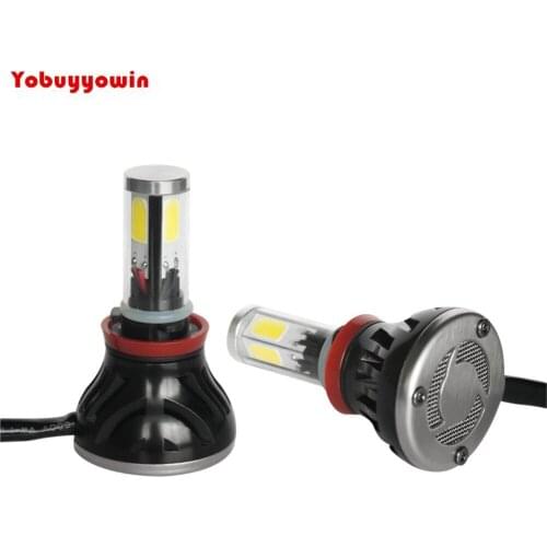 Pair H8/H9/H11 Cob Led Headlight Kit 80W 6,000K for CREE LED Chips Headlight Fog light/DRL Conversion Kit All-in-one - H11
