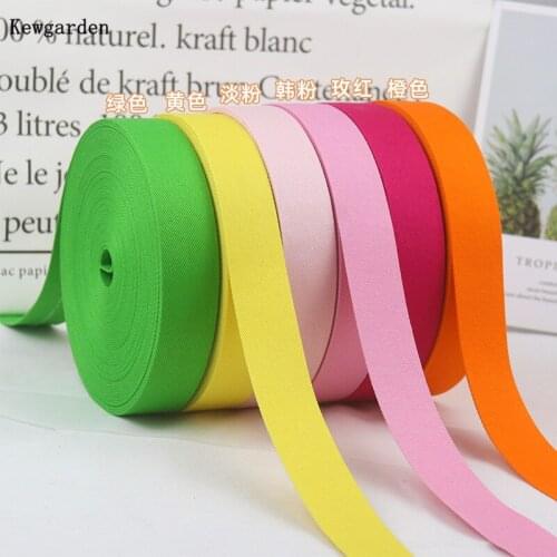 Kewgarden DIY Bow Hair Accessories Handmade Tape Denim Fabric Ribbons 1.5" 1" 10 25 38mm Layering Cloth Riband 10 Yardss