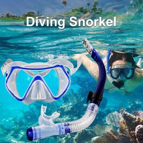 Diving Mask Snorkel Set Full Dry Underwater Scuba Diving Snorkeling Silicone Diving Goggle Scuba Swimming Breath Tube