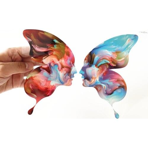 Lovers Oil Large Patches For Clothing Biker Badge Heat Transfer Printing Strange Things Patch Diy Clothes Stickers Christmas