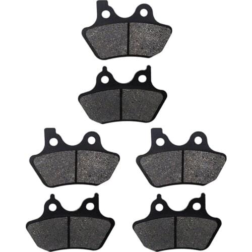 Motorcycle Brake Parts Front Rear Brake Pads For HARLEY New 4 piston caliper 2000-2004 models