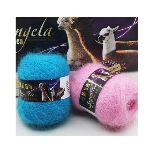 Mylb 6balls Mohair Yarn Blended Acrylic Filament Yarn for Hand Knitting Sweater Scarf High Tenacity 40g Yarn