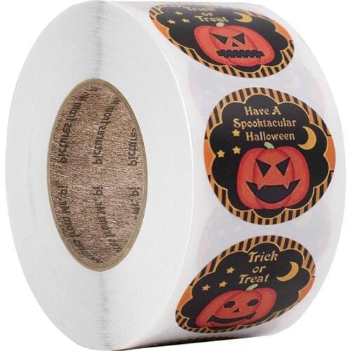 100-500pcs Halloween Sticker Sealing Label Stickers DIY Adhesive Sticker For Gifts Handmade Envelope Stationery Stickers