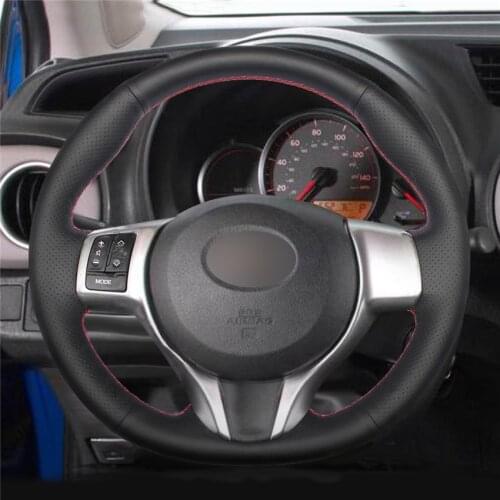 DIY Anti-Slip Wear-Resistant Steering Wheel Cover For Toyota Yaris Verso S Ractis 2011-2015 Car Interior Decoration