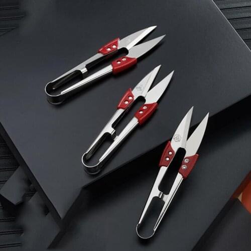 DIY Stainless Steel Cutting Sewing Scissors Cross Stitch Scissors Embroidery Needlework Scissors U Thread Scissors For Fabric
