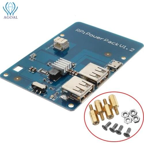 Power Pack V1.2 Lithium Battery Expansion Board With USB Hub For R Pi / Cell Phone Charging