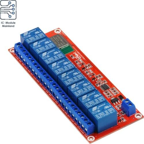 12V Bluetooth Relay Module 8 Channel Bluetooth Remote Mobile Phone Control Bluetooth Wireless Switch Relay Module