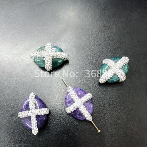 Handmade, inlaid, water droplet shaped beads, exquisite female handmade jewelry gifts