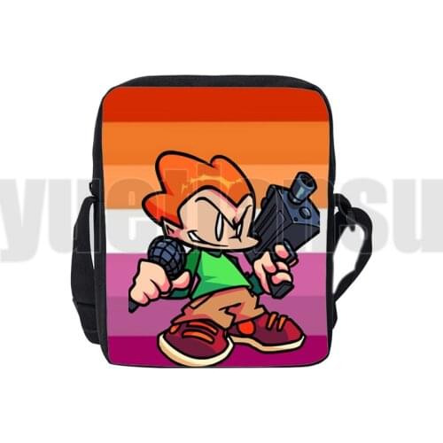 3D Print Game Friday Night Funkin Shoulder Bag Waist Packs Crossbody Cartoon Lunch Bag Boys Girls Handbags Women Cosmetic Bags