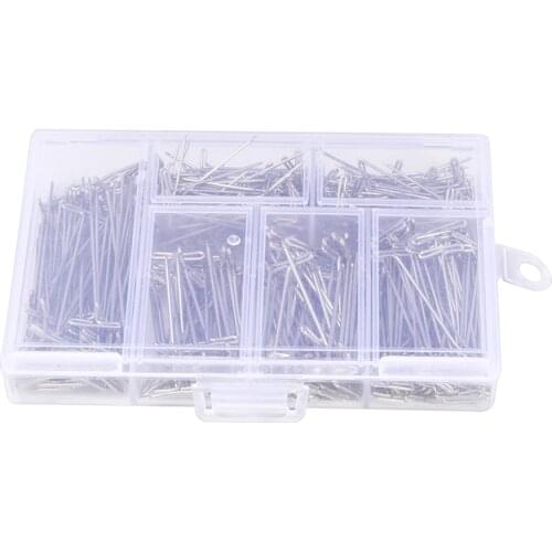 451 Pieces T Pins for Blocking Knitting, Modelling and Crafts, Holding Wigs