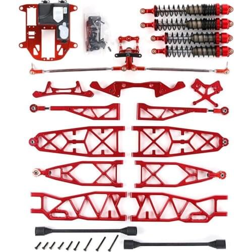 CNC precision machining full metal extended suspension with symmetrical steering set for ROVAN ROFUN KM HPI BAJA 5B 5T 5SC