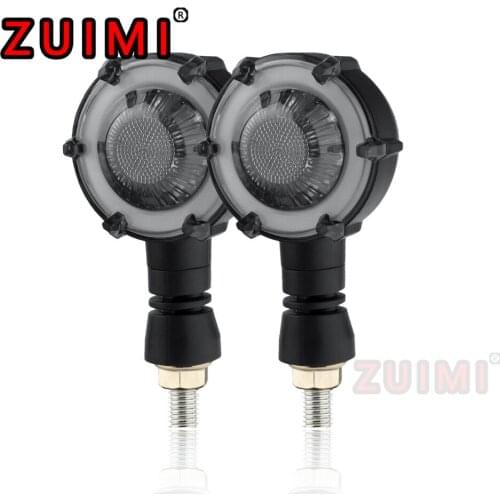 Motorcycle turn signal lights for Honda Hornet 700 for Yamaha rotating mode LED two-color modification round turn signal parts