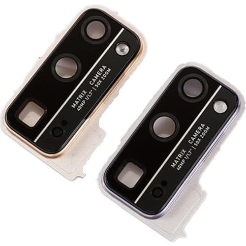 For Huawei Honor 30 Pro Plus Camera Lens Glass With Frame Holder Repair Rear Housing Cover Replace Parts