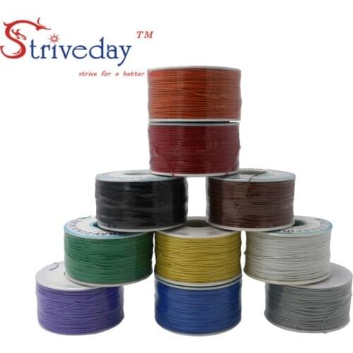 250M 30AWG Green OK line circuit board flying line PCB jumper electronic wire welding connection wire single core copper wire