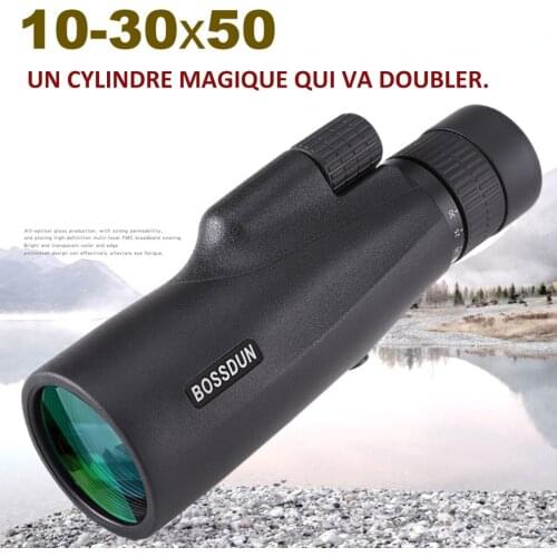 10-30X50 Long-distance Powerful Monocular Telescope Lightweight For Hunting Camping Non-slip Handles
